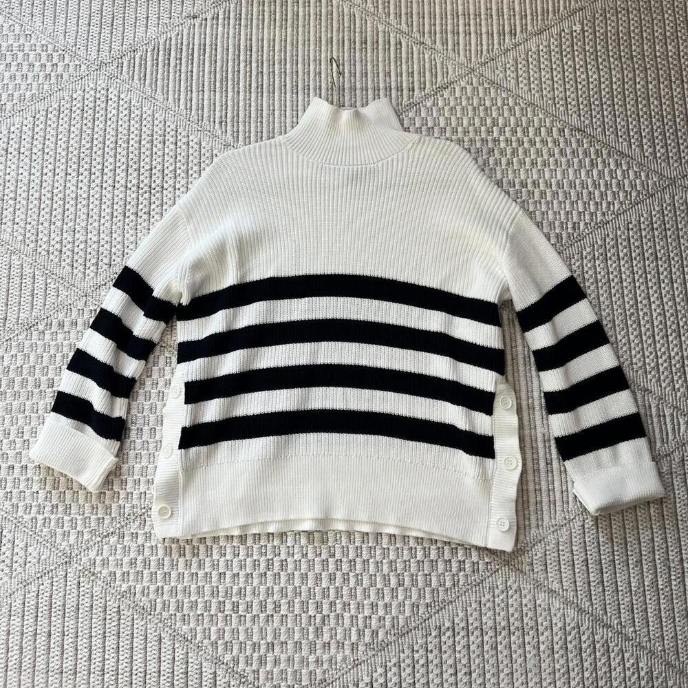 French Connection Striped Turtleneck Sweater